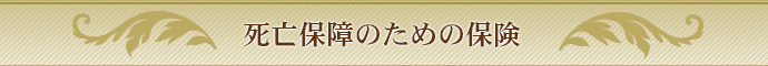 死亡保障のための保険