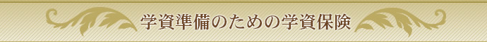 学資準備のための学資保険